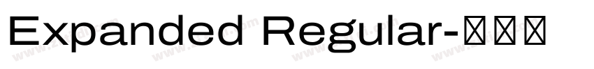 Expanded Regular字体转换